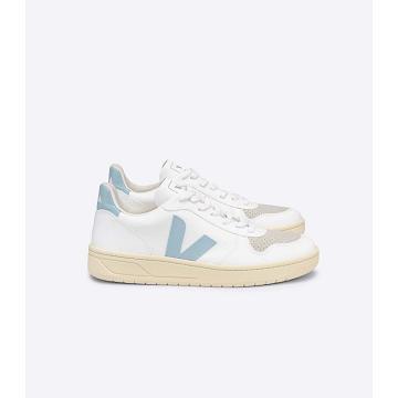 Veja V-10 CWL Women's Shoes White/Turquoise | CA 579YXF